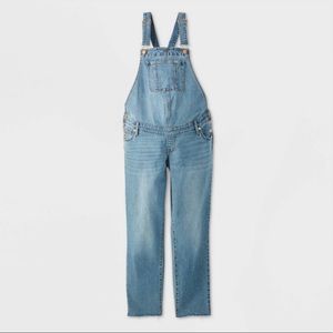 Ingrid & Isabel Maternity Denim Overalls Medium Wash